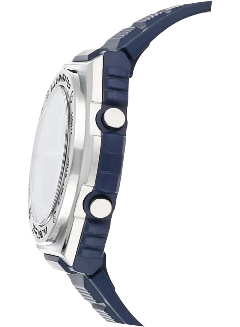 كاسيو Digital Men’s Watch MWD-100H-2AVDF, 51.8mm Blue Dial, Blue Resin Band, 100 m WR - Image 4